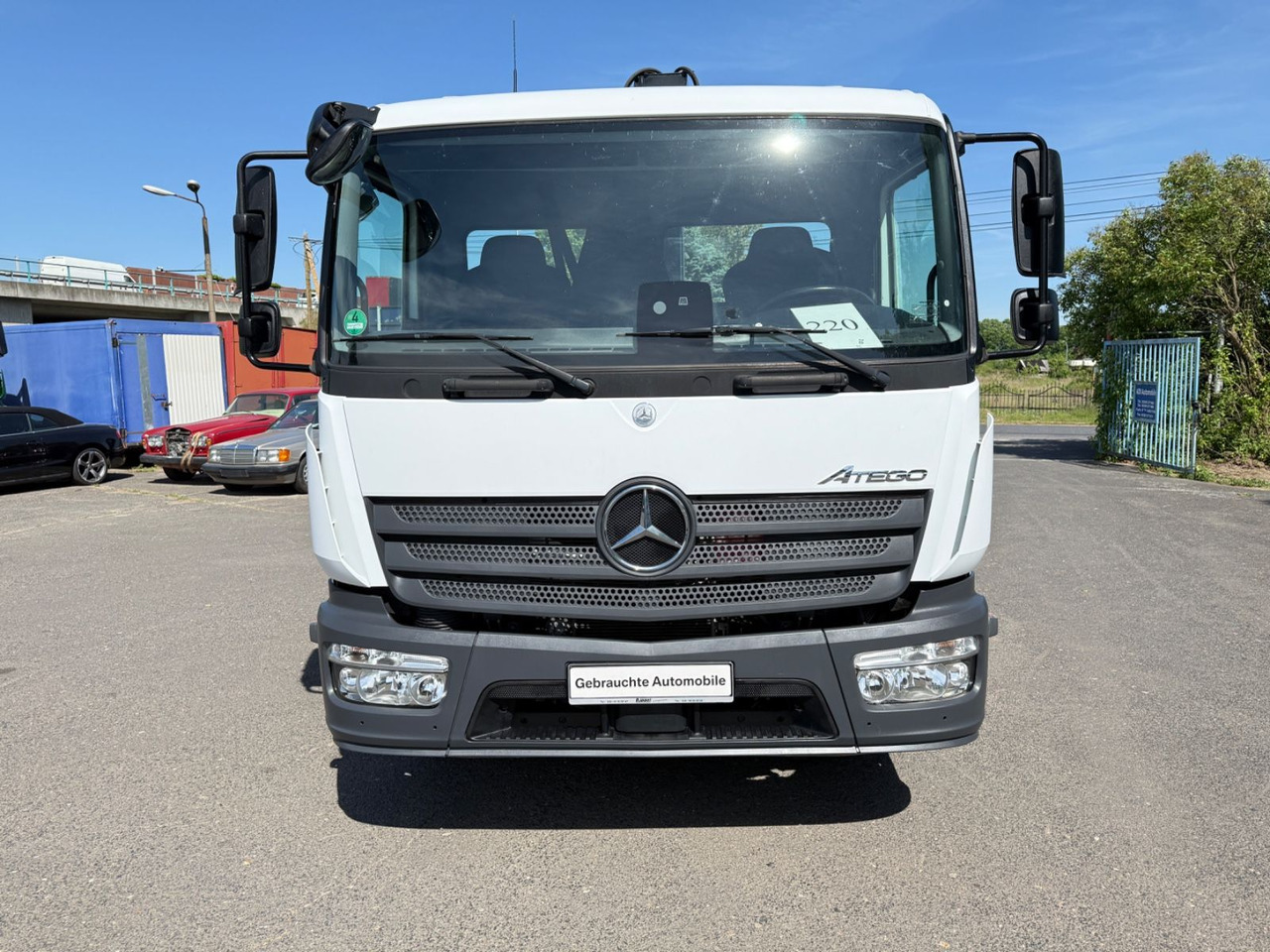 Mercedes-Benz Atego 1224 mit Kipper Kran - Camion benne, Camion grue: photos 1 Mercedes-Benz Atego 1224 mit Kipper Kran - Camion benne, Camion grue: photos 1