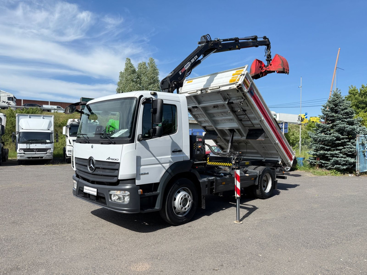 Mercedes-Benz Atego 1224 mit Kipper Kran - Camion benne, Camion grue: photos 5 Mercedes-Benz Atego 1224 mit Kipper Kran - Camion benne, Camion grue: photos 5