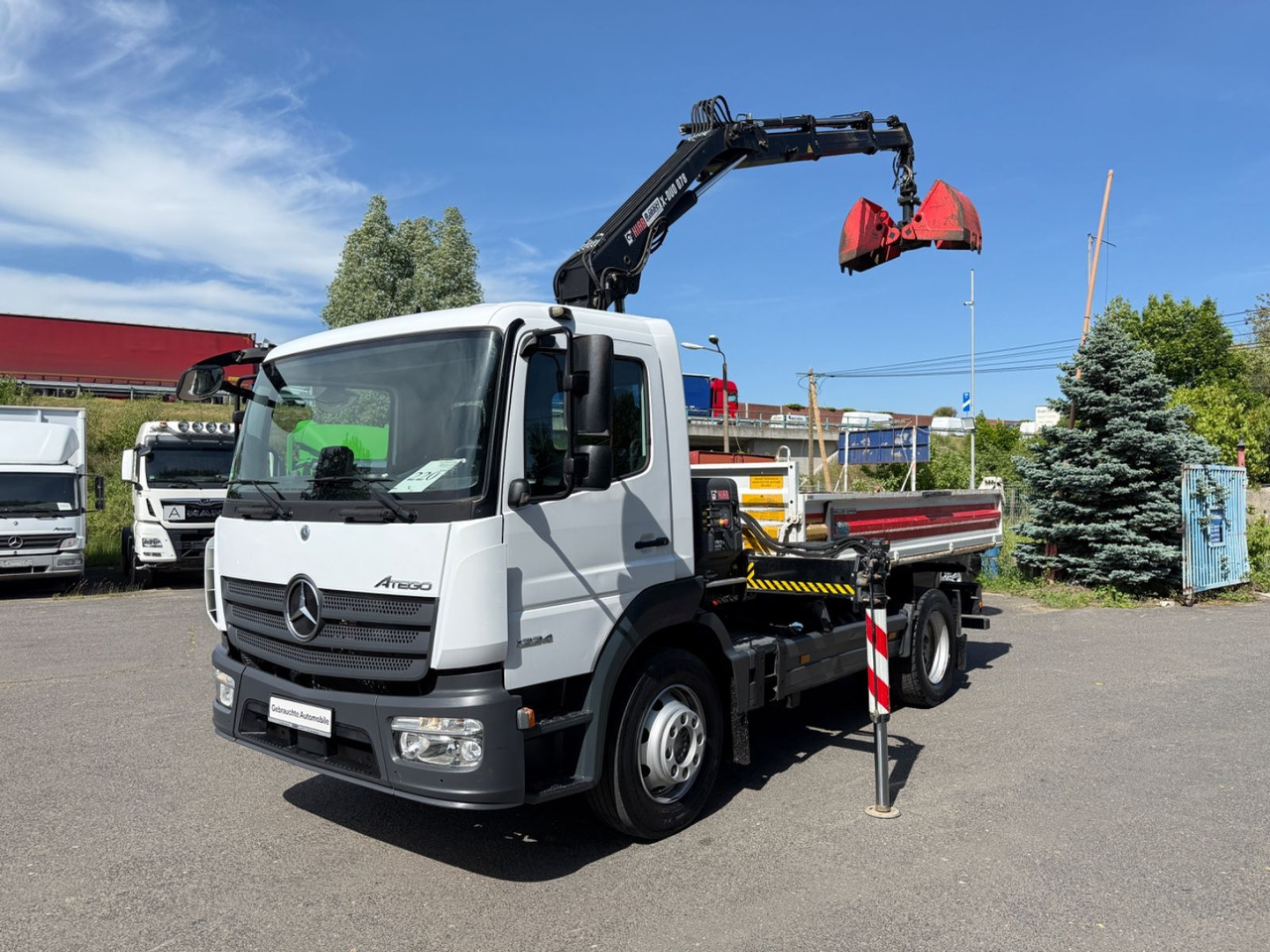 Mercedes-Benz Atego 1224 mit Kipper Kran - Camion benne, Camion grue: photos 4 Mercedes-Benz Atego 1224 mit Kipper Kran - Camion benne, Camion grue: photos 4