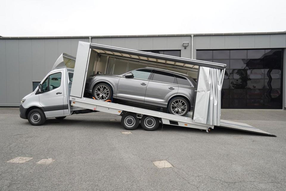 Mercedes-Benz Sprinter 619 ALGEMA BLITZLADER 2 - GESCHLOSSEN - Camion porte-voitures, Véhicule utilitaire: photos 1 Mercedes-Benz Sprinter 619 ALGEMA BLITZLADER 2 - GESCHLOSSEN - Camion porte-voitures, Véhicule utilitaire: photos 1
