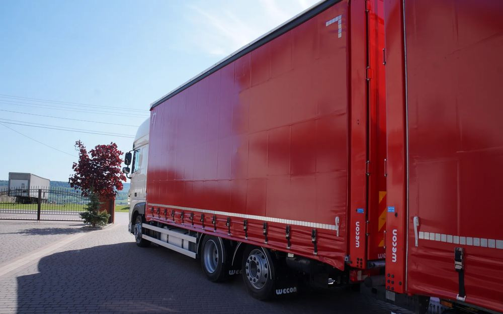 Camion à rideaux coulissants DAF XF 480 EURO 6 ZESTAW TANDEM PRZEJAZDOWY 120 M3  7,8 M + 7,8 M WECON: photos 8