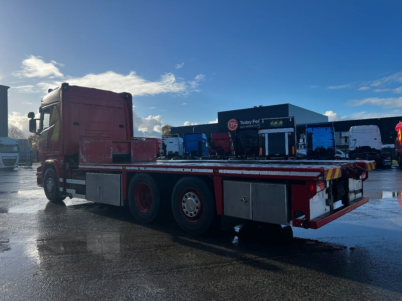 Scania R500 V8 Highline 6x2, Retarder, Euro 5 - Camion plateau: photos 4 Scania R500 V8 Highline 6x2, Retarder, Euro 5 - Camion plateau: photos 4