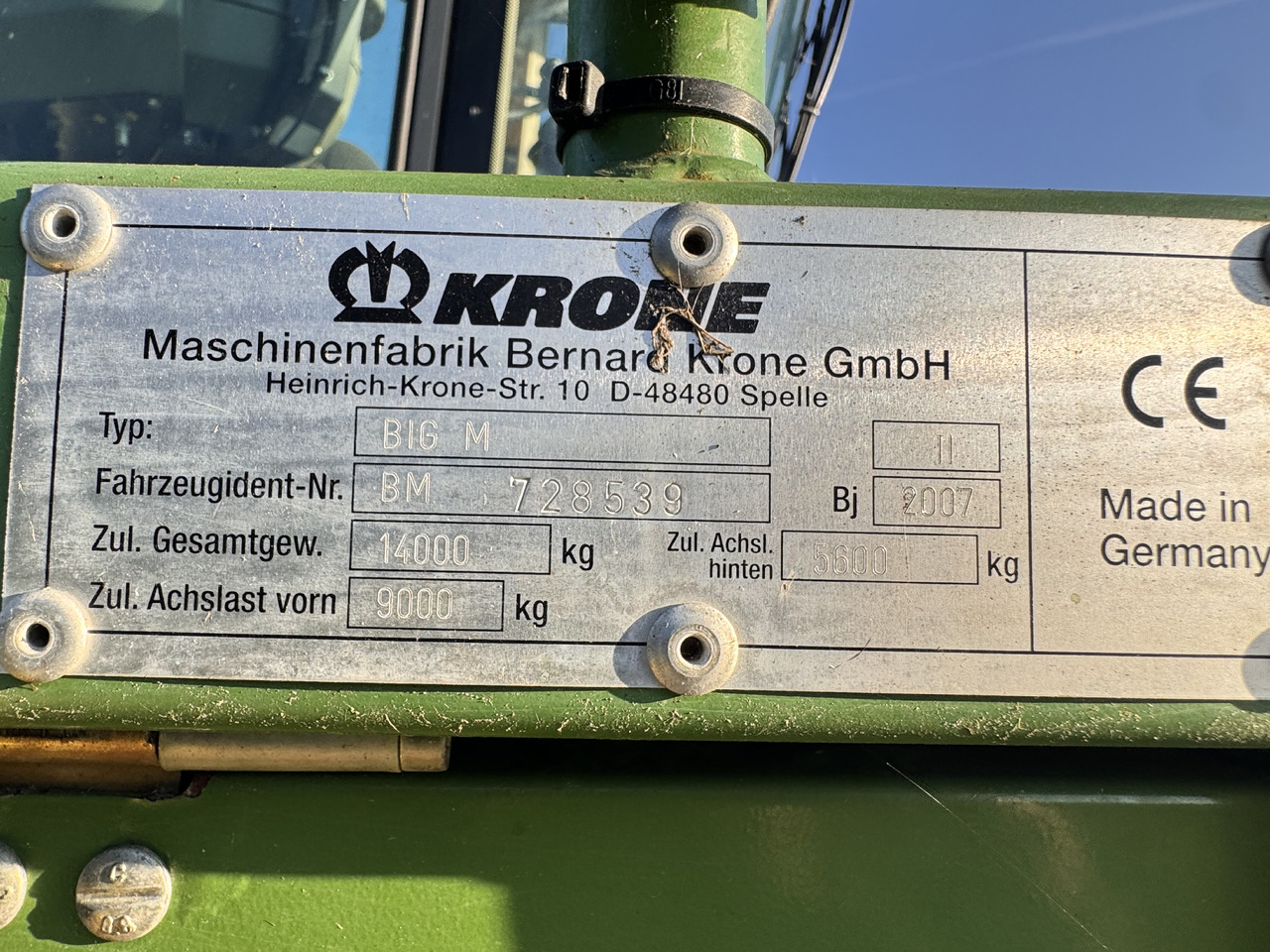 Faucheuse KRONE Big M II CV: photos 21