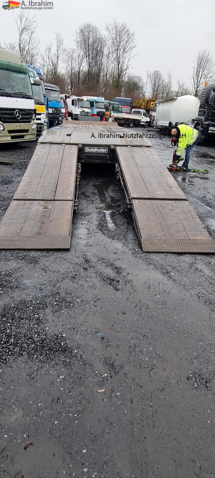 Goldhofer TU-L 3-24/80 Tieflader 10.00 m Ladefläche - Remorque porte-engin surbaissée: photos 3 Goldhofer TU-L 3-24/80 Tieflader 10.00 m Ladefläche - Remorque porte-engin surbaissée: photos 3