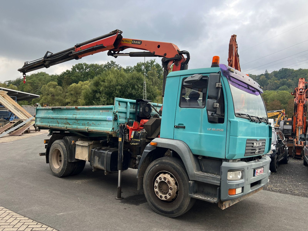 MAN 18.250 Palfinger 11502 - Camion benne, Camion grue: photos 4 MAN 18.250 Palfinger 11502 - Camion benne, Camion grue: photos 4