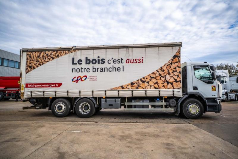 Renault PREMIUM 310 6X2 + Palfinger 2.5T - Camion à rideaux coulissants: photos 3 Renault PREMIUM 310 6X2 + Palfinger 2.5T - Camion à rideaux coulissants: photos 3