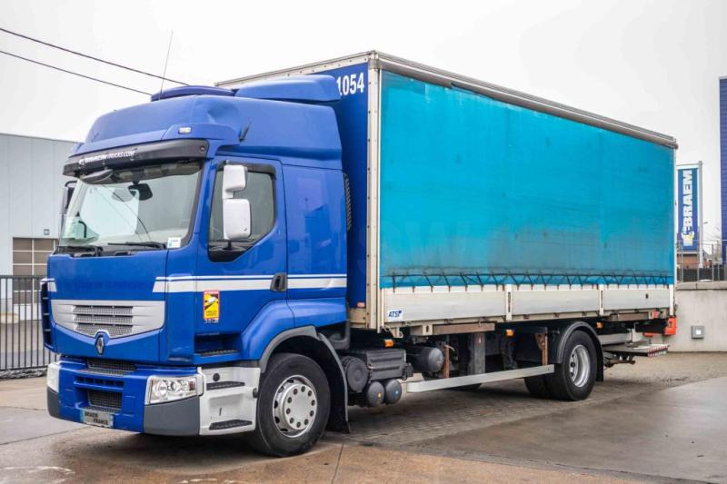 Renault PREMIUM 380 DXI+INTARDER+DHOLLANDIA - Camion à rideaux coulissants: photos 1 Renault PREMIUM 380 DXI+INTARDER+DHOLLANDIA - Camion à rideaux coulissants: photos 1