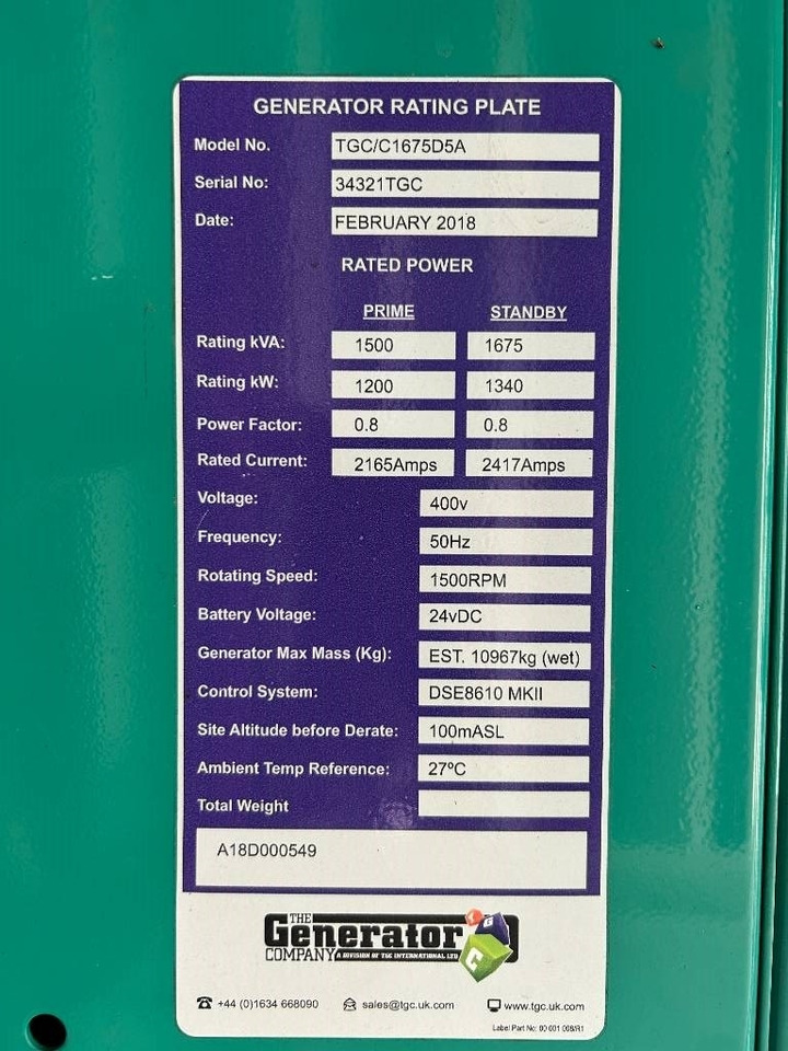 Cummins C1675D5A - 1.675 kVA Generator - DPX-12626 - Groupe électrogène: photos 5 Cummins C1675D5A - 1.675 kVA Generator - DPX-12626 - Groupe électrogène: photos 5