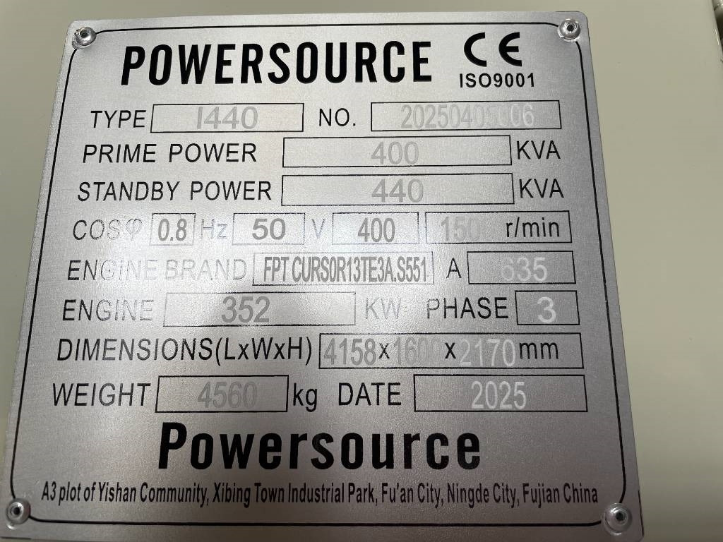 Crédit-bail de Iveco CR13TE3A - 440 kVA Generator - DPX-19796 Iveco CR13TE3A - 440 kVA Generator - DPX-19796: photos 6 Crédit-bail de Iveco CR13TE3A - 440 kVA Generator - DPX-19796 Iveco CR13TE3A - 440 kVA Generator - DPX-19796: photos 6