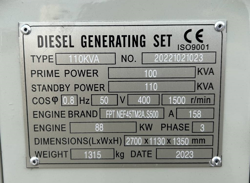 Iveco NEF45TM2A - 110 kVA Generator - DPX-19791 - Groupe électrogène: photos 4 Iveco NEF45TM2A - 110 kVA Generator - DPX-19791 - Groupe électrogène: photos 4