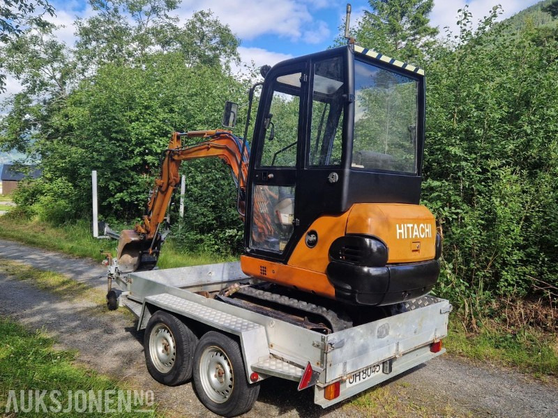1996 Fiat-Hitachi FH15.2 Minigraver med gripeklo, pigghammer, 3 skuffer og Tysse maskinhenger MVA-FRI - Mini pelle: photos 3 1996 Fiat-Hitachi FH15.2 Minigraver med gripeklo, pigghammer, 3 skuffer og Tysse maskinhenger MVA-FRI - Mini pelle: photos 3