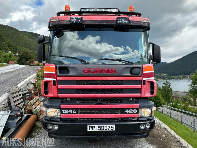 Camion benne 2003 Scania P-serie 124G 420 Tippbil, 354171km: photos 9