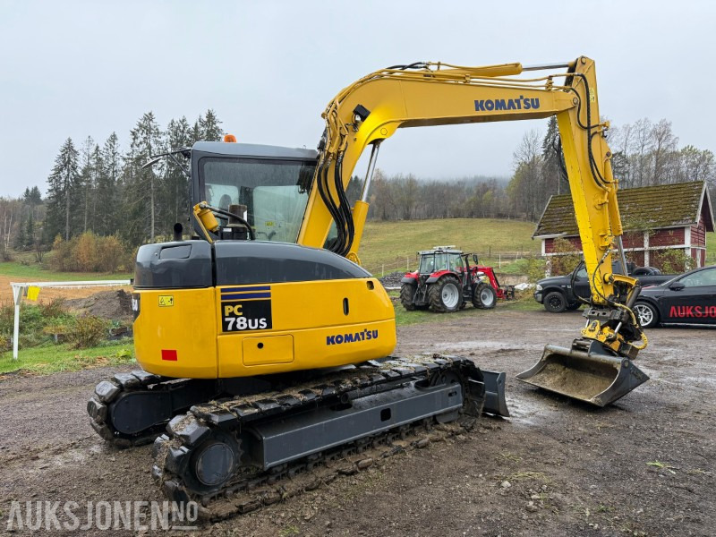 2007 Komatsu Galeo PC78US-6NO 8-tonns gravemaskin, Engcon tiltrotator, gummibelter, skjær, Nasta skuffe, Ledbar - Pelle: photos 5 2007 Komatsu Galeo PC78US-6NO 8-tonns gravemaskin, Engcon tiltrotator, gummibelter, skjær, Nasta skuffe, Ledbar - Pelle: photos 5