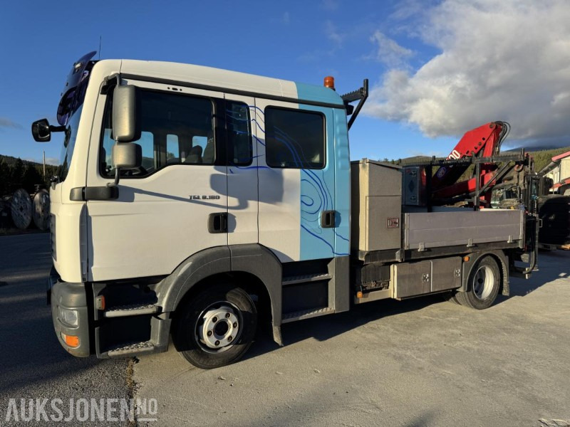 2007 MAN TGL 8.180 4X2 LINJEBIL MED KRAN OG MASSE UTSTYR - Camion grue: photos 1 2007 MAN TGL 8.180 4X2 LINJEBIL MED KRAN OG MASSE UTSTYR - Camion grue: photos 1