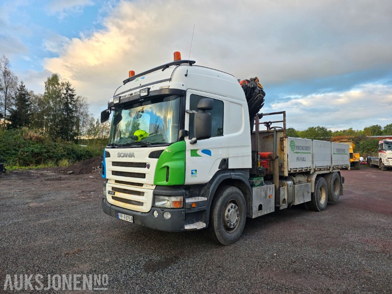 2011 Scania P-400 m/Palfinger PK26002-EH E stykkgodskran og klype - Euroklasse 5T - Leveres med ny EU Godkjenning - Camion grue: photos 1 2011 Scania P-400 m/Palfinger PK26002-EH E stykkgodskran og klype - Euroklasse 5T - Leveres med ny EU Godkjenning - Camion grue: photos 1