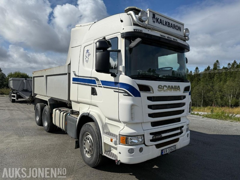 2011 Scania R620 6X4 Tippbil med 2005 Carnehl trippelkjerre - Camion benne: photos 2 2011 Scania R620 6X4 Tippbil med 2005 Carnehl trippelkjerre - Camion benne: photos 2