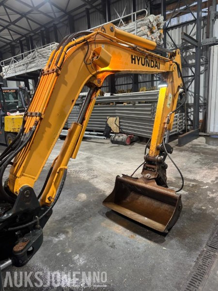 Mini pelle 2012 HYUNDAI ROBEX 35Z-9 4,1TONN MINIGRAVER. 2135TIMER NYE BELTER 2024. GRAVESKUFF. PLANERINGSKUFF.: photos 15