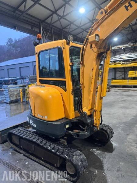 Mini pelle 2012 HYUNDAI ROBEX 35Z-9 4,1TONN MINIGRAVER. 2135TIMER NYE BELTER 2024. GRAVESKUFF. PLANERINGSKUFF.: photos 7