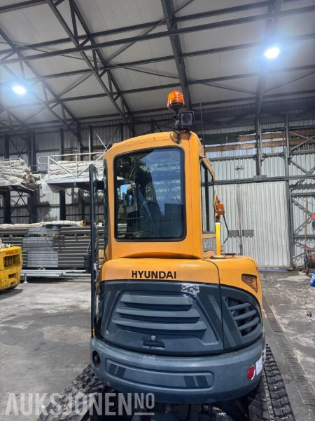 Mini pelle 2012 HYUNDAI ROBEX 35Z-9 4,1TONN MINIGRAVER. 2135TIMER NYE BELTER 2024. GRAVESKUFF. PLANERINGSKUFF.: photos 17