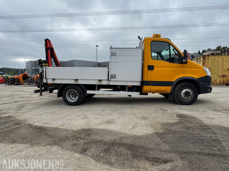 2013 Iveco Daily Planbil m/palfinger kran. - Camion plateau: photos 4 2013 Iveco Daily Planbil m/palfinger kran. - Camion plateau: photos 4