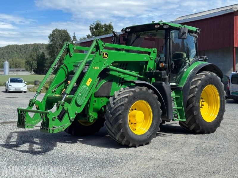 2013 John Deere 6150R traktor med frontlaster / Nylig EU-godkjent - Tracteur agricole: photos 1 2013 John Deere 6150R traktor med frontlaster / Nylig EU-godkjent - Tracteur agricole: photos 1