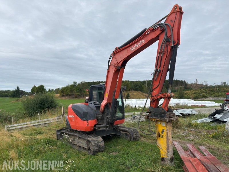 2016 Kubota KX080-4 Sentralsmøring Sertifisering 07/2025 - Pelle: photos 2 2016 Kubota KX080-4 Sentralsmøring Sertifisering 07/2025 - Pelle: photos 2