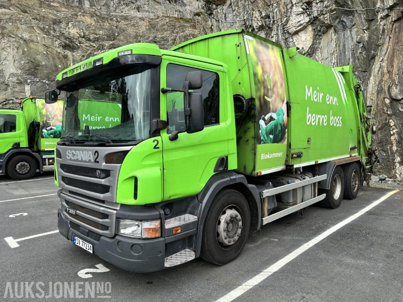 2016 Scania P320 Komprimatorbil - 2 kammer Inkl. biokammer/MTM påbygg/EU ok - Benne à ordures ménagères: photos 1 2016 Scania P320 Komprimatorbil - 2 kammer Inkl. biokammer/MTM påbygg/EU ok - Benne à ordures ménagères: photos 1