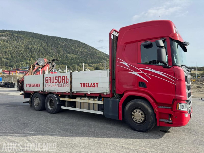 2017 Scania R500 planbil med HMF kran - Camion grue: photos 5 2017 Scania R500 planbil med HMF kran - Camion grue: photos 5