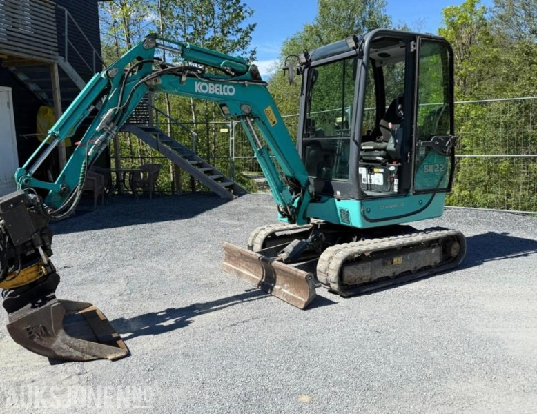 2018 Kobelco sk22 Minigraver med rotortilt - Mini pelle: photos 1 2018 Kobelco sk22 Minigraver med rotortilt - Mini pelle: photos 1