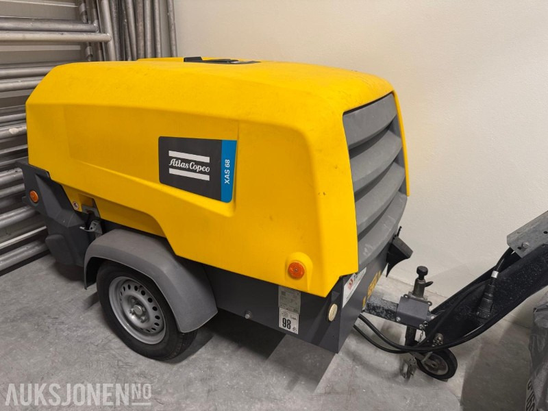 2019 Atlas Copco XAS68 kompressor med trykkluftkjøling - Matériel de chantier: photos 1 2019 Atlas Copco XAS68 kompressor med trykkluftkjøling - Matériel de chantier: photos 1