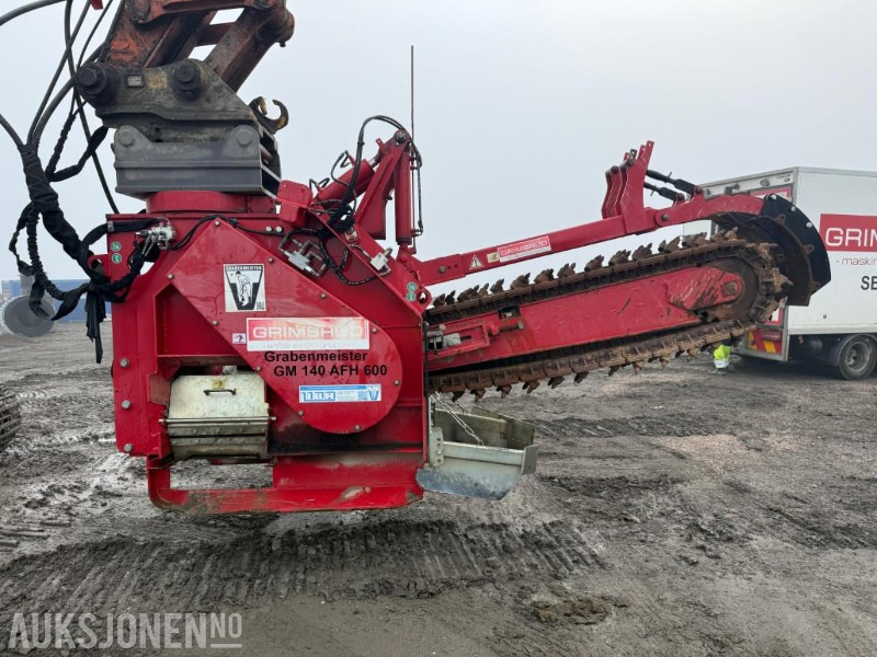 2019 Grabenmeister GM 140 AFH 600 KJEDEGRAVER - LITE BRUKT. - Matériel de chantier: photos 2 2019 Grabenmeister GM 140 AFH 600 KJEDEGRAVER - LITE BRUKT. - Matériel de chantier: photos 2