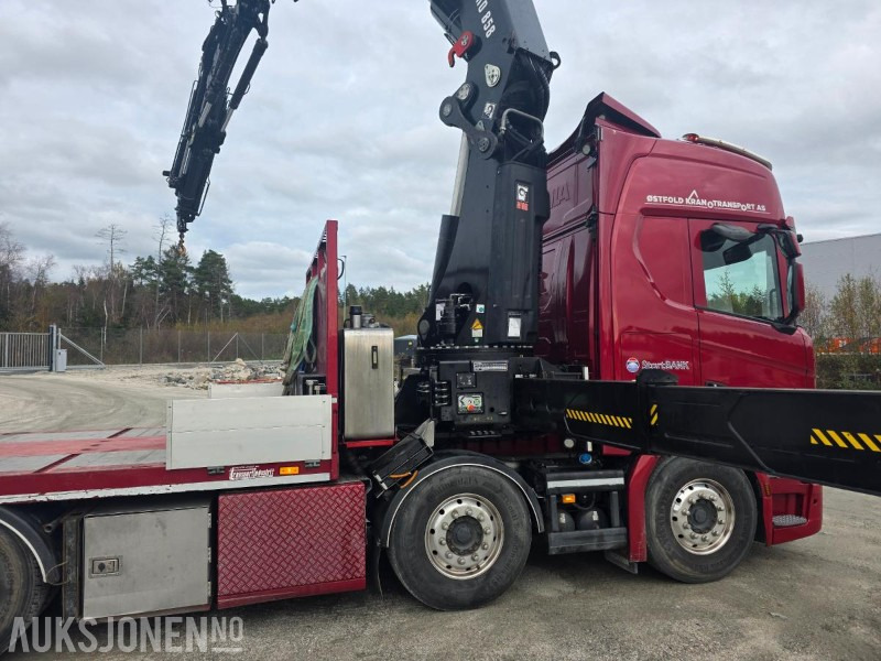 Camion grue 2019 Scania R-serie 580 kranbil / EURO 6 / Topp utstyrt / servicehistorikk / HIAB-kran 858, 80 Tm / Nylig EU: photos 18
