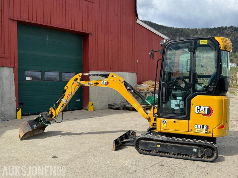 2021 Cat 301.8 minigraver / 3 skuffer / 311 timer - Mini pelle: photos 2 2021 Cat 301.8 minigraver / 3 skuffer / 311 timer - Mini pelle: photos 2