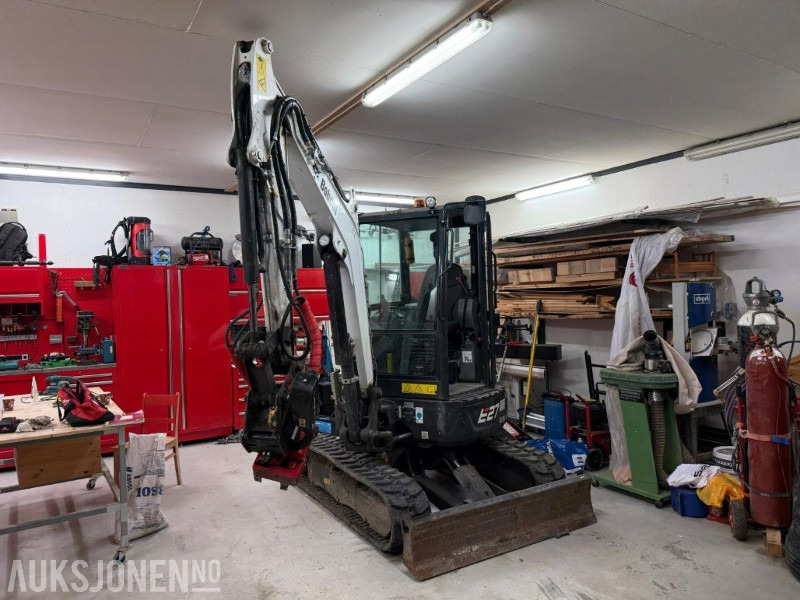 2022 Bobcat E27 m/Rototilt tiltrotator, lite timer - Mini pelle: photos 2 2022 Bobcat E27 m/Rototilt tiltrotator, lite timer - Mini pelle: photos 2