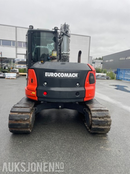 2022 Eurocomach 85SB. Engcon tilt, sentralsmøring, to skuffer, - Pelle: photos 2 2022 Eurocomach 85SB. Engcon tilt, sentralsmøring, to skuffer, - Pelle: photos 2