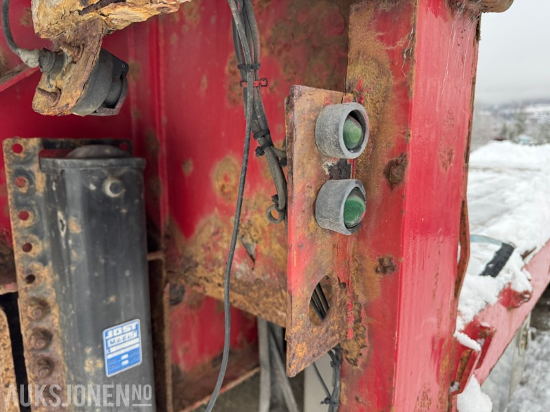 Remorque 2005 Hrd 2-Akslet Semitrailer uttskyt bak og kile for tvangsstyring: photos 21