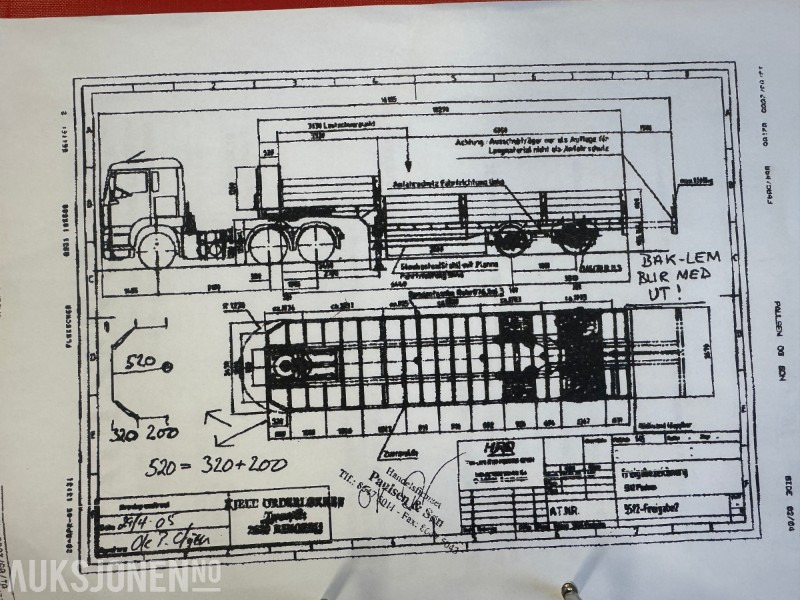 Remorque 2005 Hrd 2-Akslet Semitrailer uttskyt bak og kile for tvangsstyring: photos 25