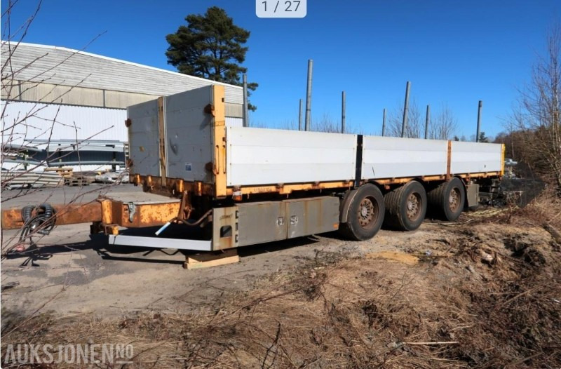2008 Närko C3 3 akslet kjerre med lemmer Luft Ny bunn - Remorque: photos 1 2008 Närko C3 3 akslet kjerre med lemmer Luft Ny bunn - Remorque: photos 1