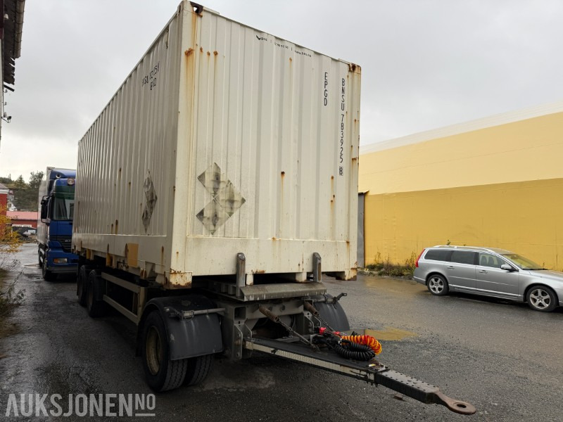 2016 HFR Containerhenger med 20 fots container - Remorque: photos 2 2016 HFR Containerhenger med 20 fots container - Remorque: photos 2