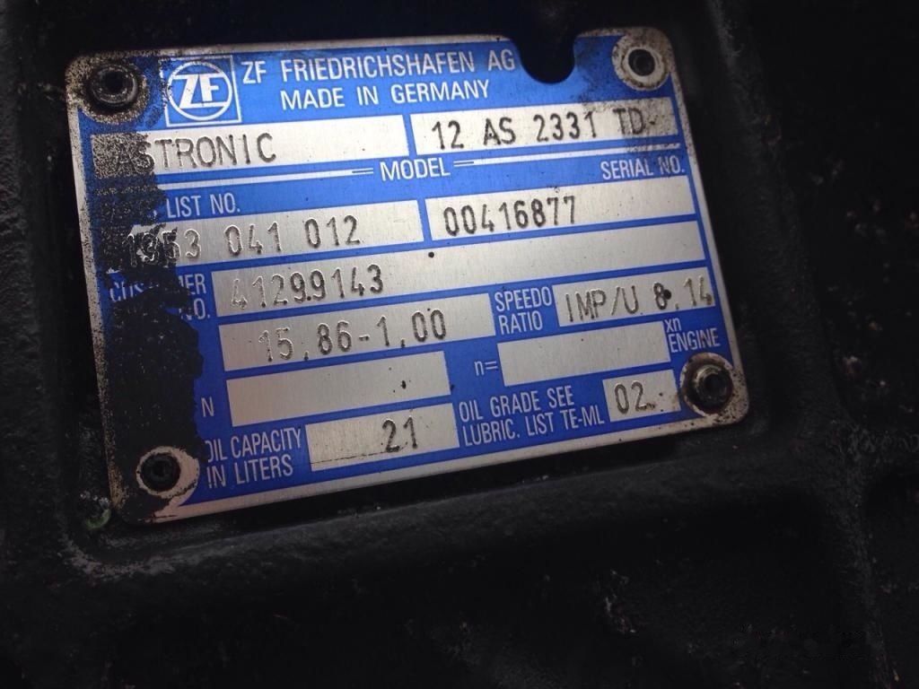 DAF XF105 12AS2331TD DAF XF 105 - Boîte de vitesse pour Camion: photos 2 DAF XF105 12AS2331TD DAF XF 105 - Boîte de vitesse pour Camion: photos 2