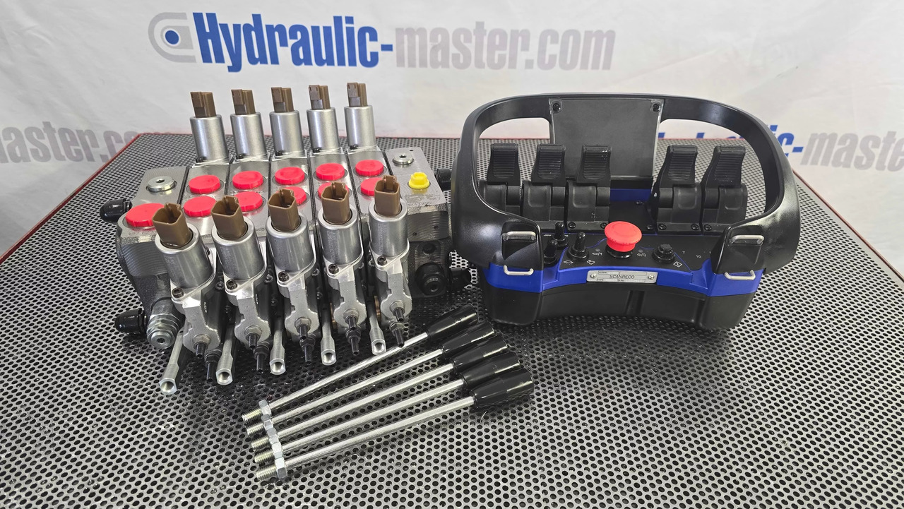 Benne à ordures ménagères neuf Container Side Lifter Sidelifter 5 sections valve with Radio Remote Scanreco: photos 7