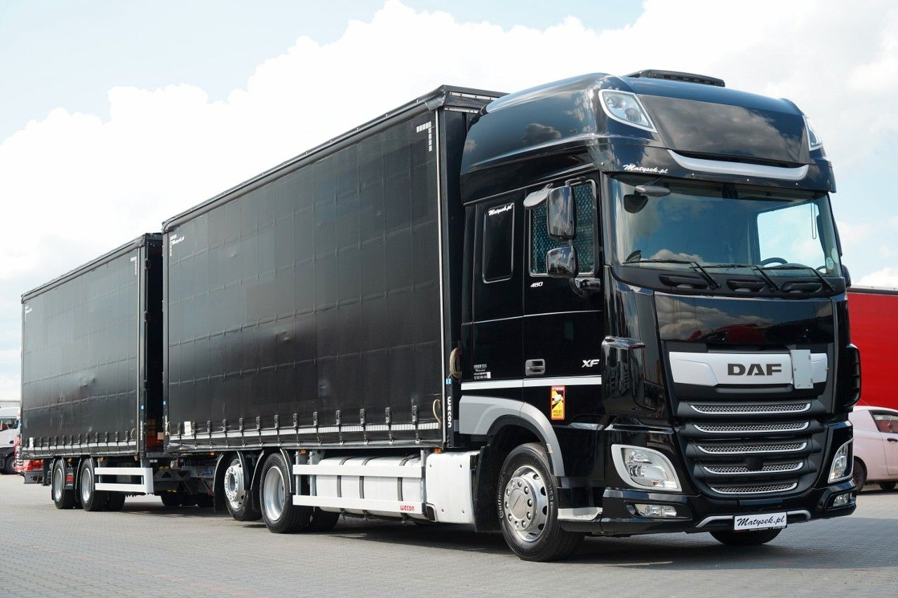 DAF XF 480 / ZESTAW TANDEM / 120 M3 / PRZEJAZDOWY / - Camion à rideaux coulissants: photos 4 DAF XF 480 / ZESTAW TANDEM / 120 M3 / PRZEJAZDOWY / - Camion à rideaux coulissants: photos 4
