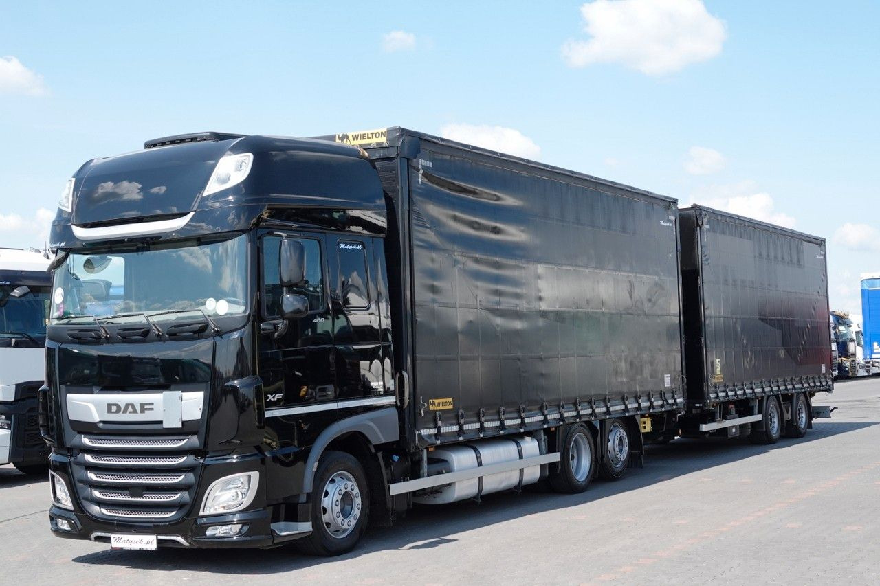 DAF XF 480 / ZESTAW TANDEM / 120 M3 / PRZEJAZDOWY / - Camion à rideaux coulissants: photos 3 DAF XF 480 / ZESTAW TANDEM / 120 M3 / PRZEJAZDOWY / - Camion à rideaux coulissants: photos 3