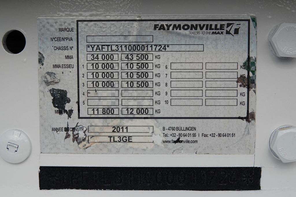 Crédit-bail de Faymonville NACZEPA LAWETA / NISKOPODWOZIE / PODEST HYDRAULI  Faymonville NACZEPA LAWETA / NISKOPODWOZIE / PODEST HYDRAULI: photos 19