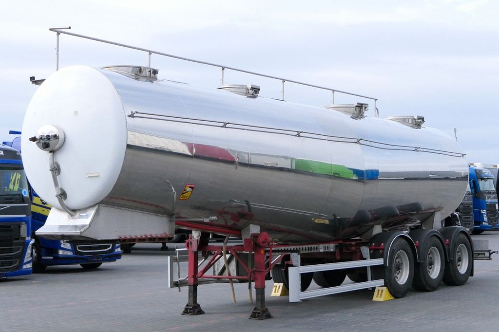 Menci ETA / FOOD LIQUID TANK TRAILER/32000 L/ 4 CHAMBE - Semi-remorque citerne: photos 1 Menci ETA / FOOD LIQUID TANK TRAILER/32000 L/ 4 CHAMBE - Semi-remorque citerne: photos 1