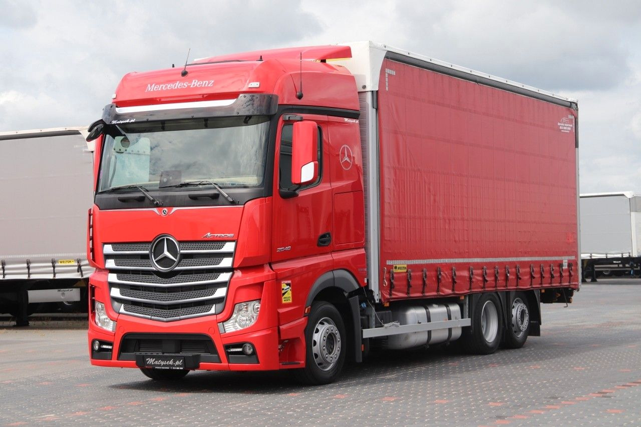 Mercedes-Benz ACTROS 2548 / ZESTAW TANDEM 120 M3 / PRZEJAZDOWY - Camion à rideaux coulissants: photos 1 Mercedes-Benz ACTROS 2548 / ZESTAW TANDEM 120 M3 / PRZEJAZDOWY - Camion à rideaux coulissants: photos 1