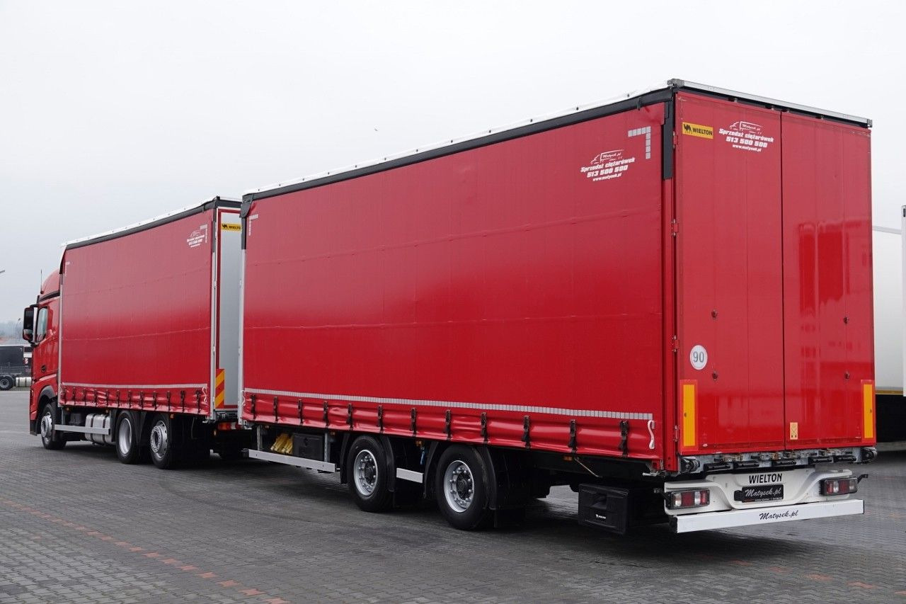 Camion à rideaux coulissants Mercedes-Benz ACTROS 2548 / ZESTAW TANDEM 120 M3 / PRZEJAZDOWY: photos 6