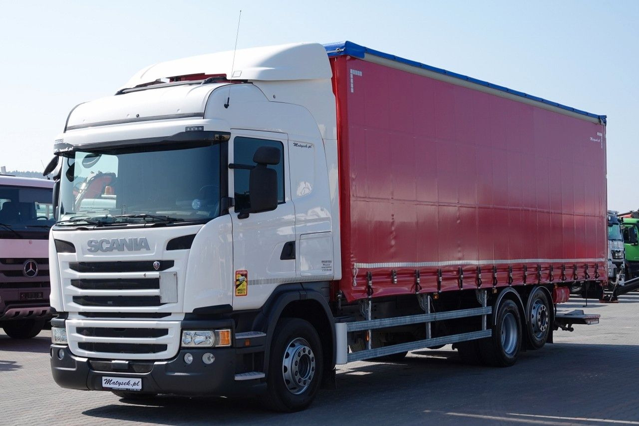 Scania G 320 / 6x2 / FIRANKA- 9 M / + WINDA ZAŁADOWCZA - Camion à rideaux coulissants: photos 2 Scania G 320 / 6x2 / FIRANKA- 9 M / + WINDA ZAŁADOWCZA - Camion à rideaux coulissants: photos 2