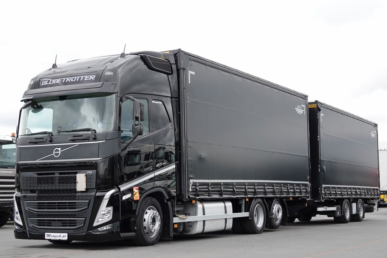 Volvo FH 460 / I-SAVE / XXL / ZESTAW TANDEM PRZEJAZDOW - Camion à rideaux coulissants: photos 1 Volvo FH 460 / I-SAVE / XXL / ZESTAW TANDEM PRZEJAZDOW - Camion à rideaux coulissants: photos 1