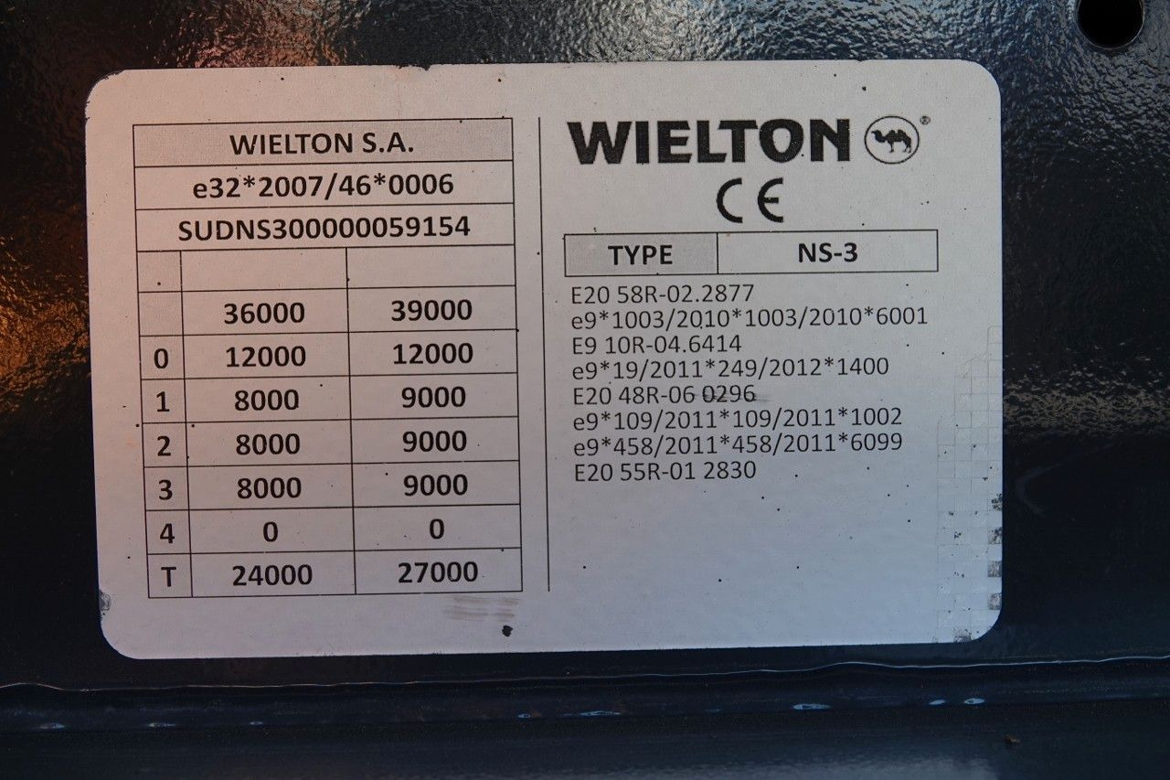 Semi-remorque rideaux coulissants neuf Wielton FIRANKA MEGA / LOWDECK / OŚ PODNOSZONA / DACH PO: photos 19 Semi-remorque rideaux coulissants neuf Wielton FIRANKA MEGA / LOWDECK / OŚ PODNOSZONA / DACH PO: photos 19